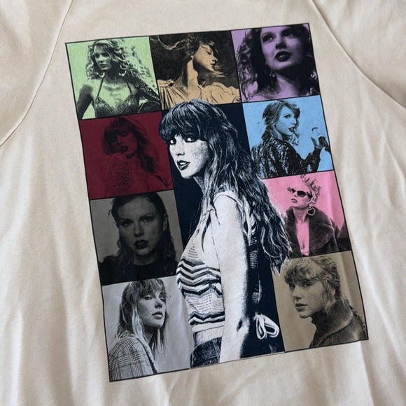 Taylor Swift The Eras Tour Tan Cream Hoodie Color Box Graphic Concert Swiftie M - Picture 11 of 12